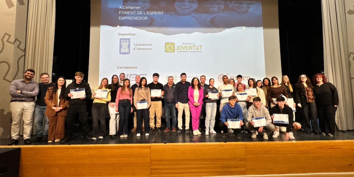 Almassora impulsa el talento joven con cifras récord en el X Certamen de Fomento del Espíritu Emprendedor