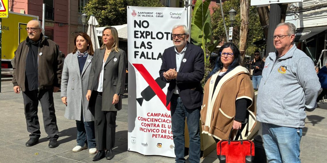 Valencia lanza la campaña “No explotes las Fallas. Aquí no” contra el uso incívico de petardos