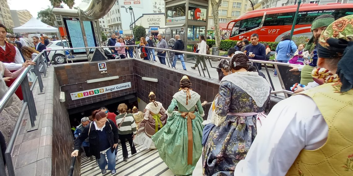 Metrovalencia ofrecerá servicio ininterrumpido durante siete días en Fallas