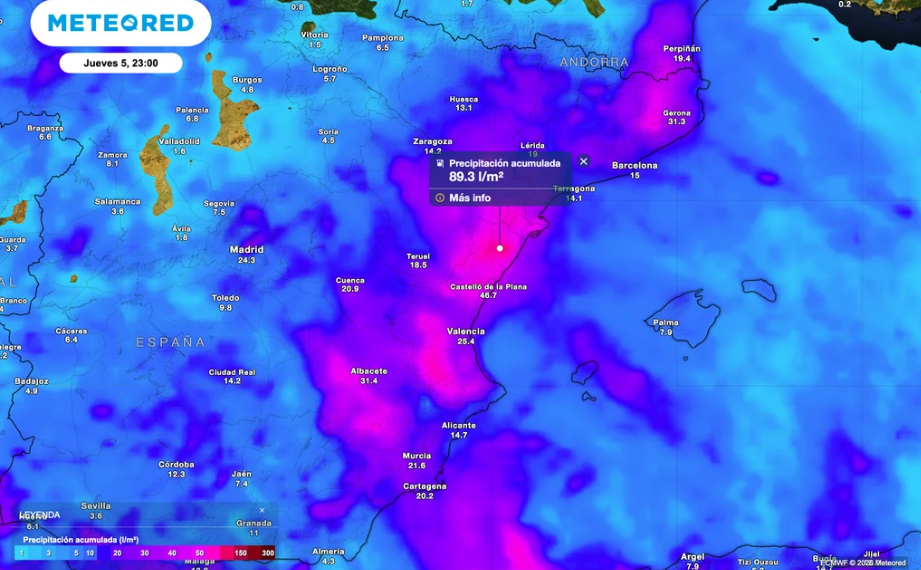 Las Lluvias afectarán a la Comunitat Valenciana este jueves