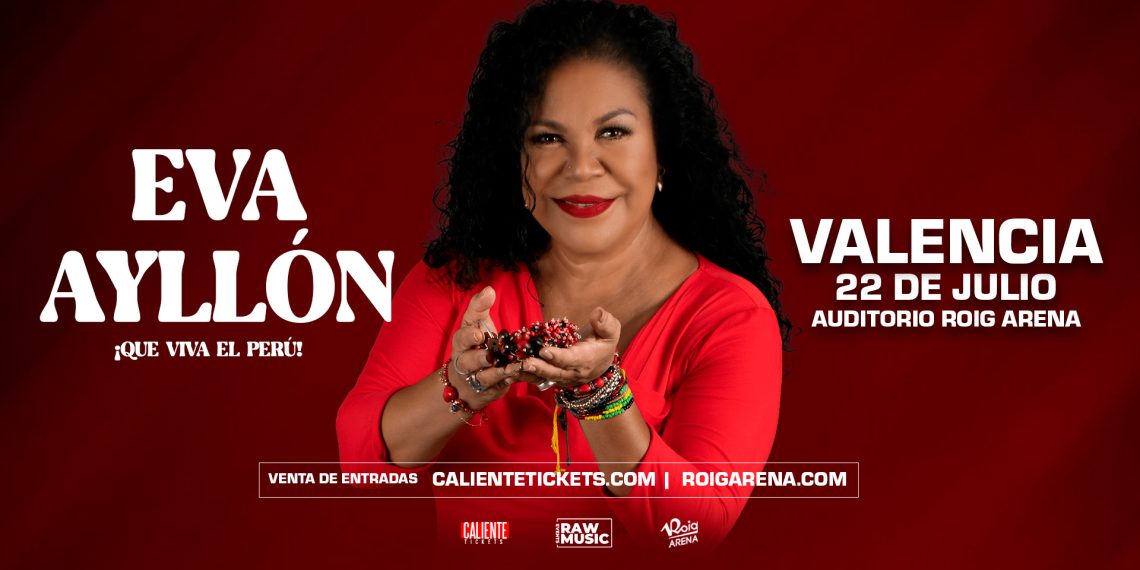 Eva Ayllón actuará en el Auditorio Roig Arena de Valencia el 22 de julio