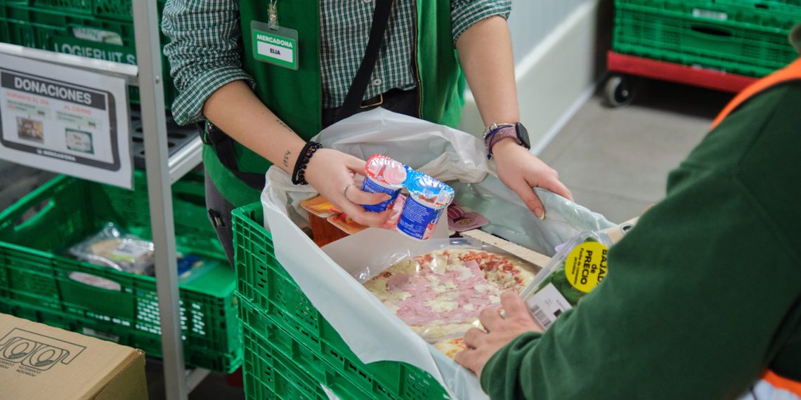 Mercadona dona 20.000 toneladas de alimentos en 2025 dentro de sus estrategia de prevención del desperdicio
