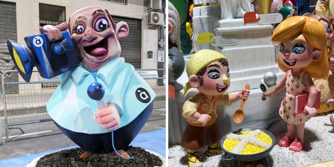 La falla Manuel de Falla-Tamarindos y la comisión infantil de Blas Gámez-Ángel Villena de Valencia ganan los Premios À Punt 2026