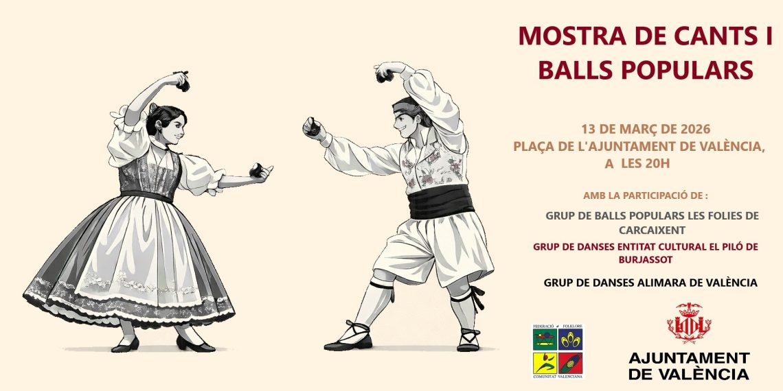 Valencia recupera la Mostra de Cants i Balls Populars en las Fallas