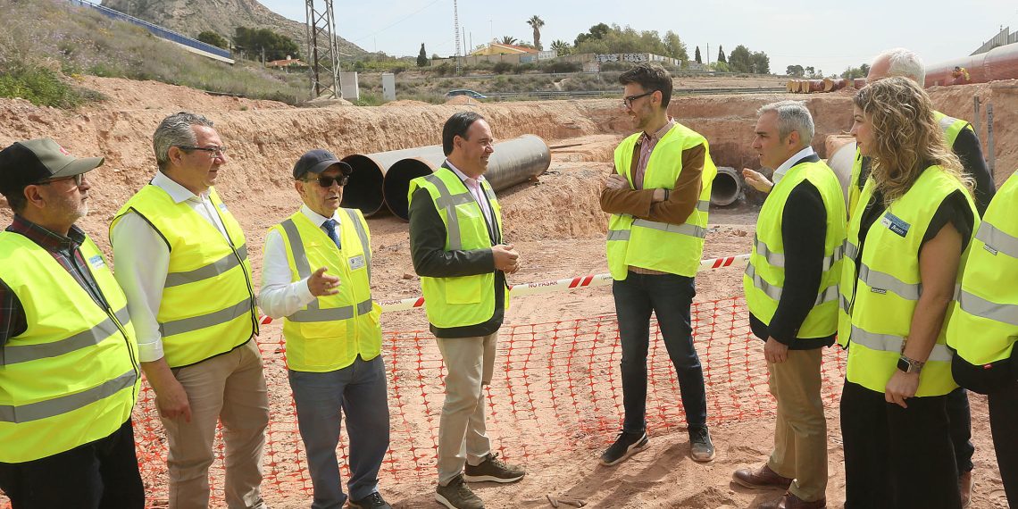 Toni Pérez visita las obras del postrasvase del Vinalopó y celebra la inversión autonómica