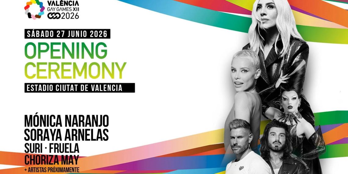 Valencia presenta la ceremonia inaugural de los Gay Games 2026 en el Ciutat de Valencia