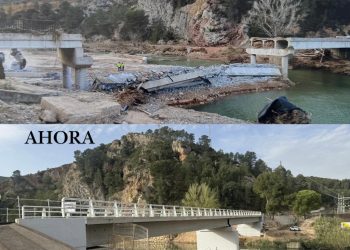 La Generalitat ultima la reconstrucción del puente de Bugarra sobre el Turia