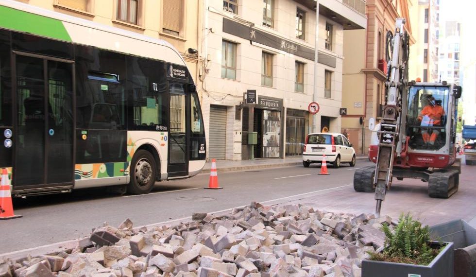 Castellón inicia nuevas obras del TRAM con cortes de tráfico en el centro