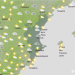 Semana inestable en la Comunitat Valenciana con lluvias y giro de tiempo el fin de semana