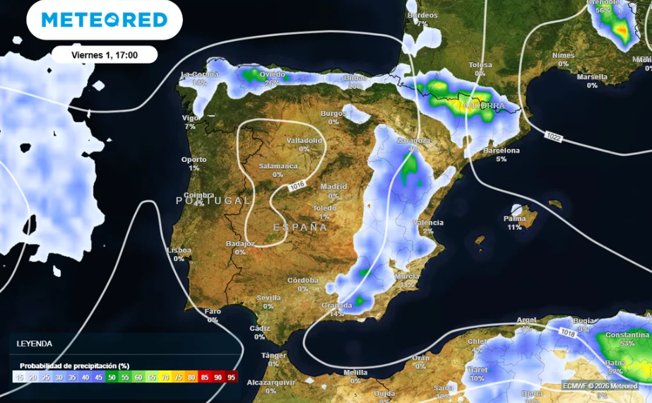 El Puente de Mayo llega con fuertes tormentas y lluvias en gran parte de España