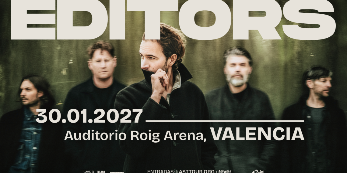 Editors regresará a España con un concierto en el Auditorio Roig Arena