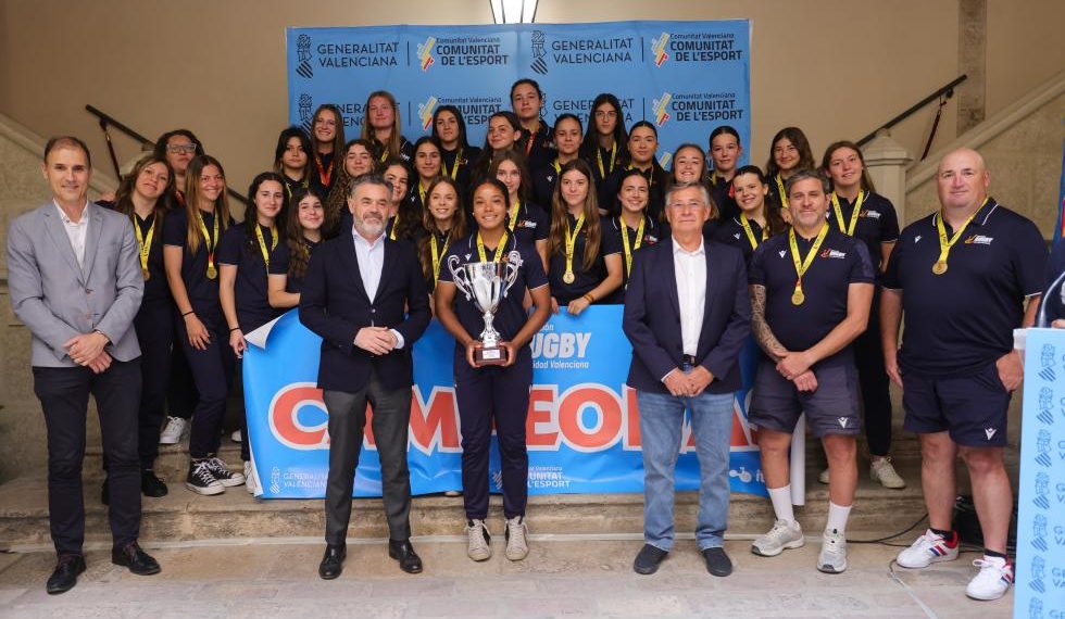 José Díez felicita a las selecciones valencianas de rugby tras proclamarse campeonas de España
