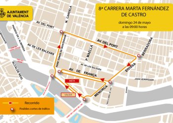 Valencia prepara un dispositivo de tráfico este domingo en Camins al Grau por la Carrera Marta Fernández de Castro
