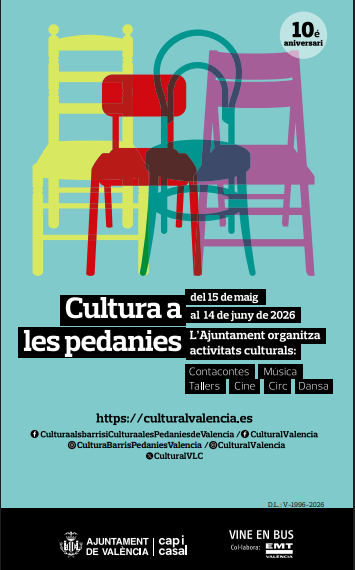 ‘Cultura a les pedanies’ regresa con más de 50 actividades gratuitas en Valencia