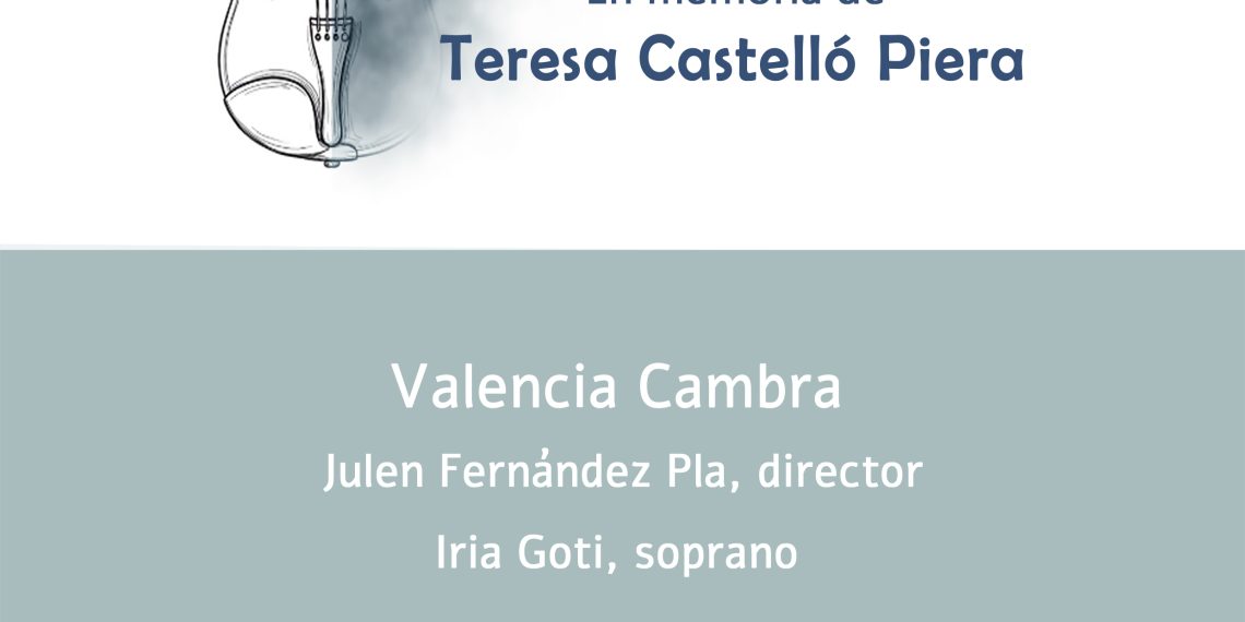 Valencia Cambra rinde homenaje a Teresa Castelló Piera en un concierto solidario contra el cáncer de pulmón