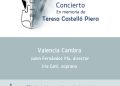 Valencia Cambra rinde homenaje a Teresa Castelló Piera en un concierto solidario contra el cáncer de pulmón