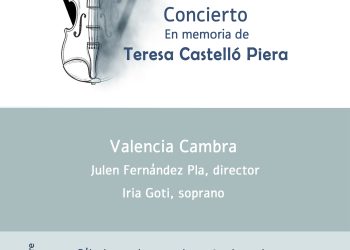 Valencia Cambra rinde homenaje a Teresa Castelló Piera en un concierto solidario contra el cáncer de pulmón
