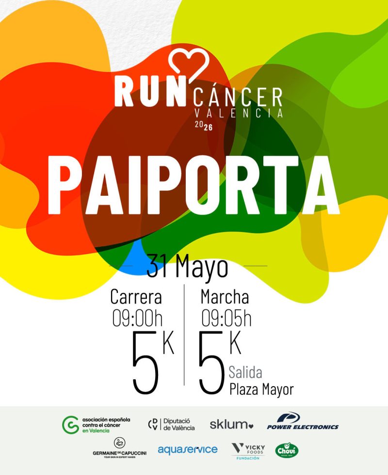 El Circuito de Carreras RunCáncer by Diputació de Valencia llega a Paiporta con una prueba 100% solidaria de 5 kilómetros