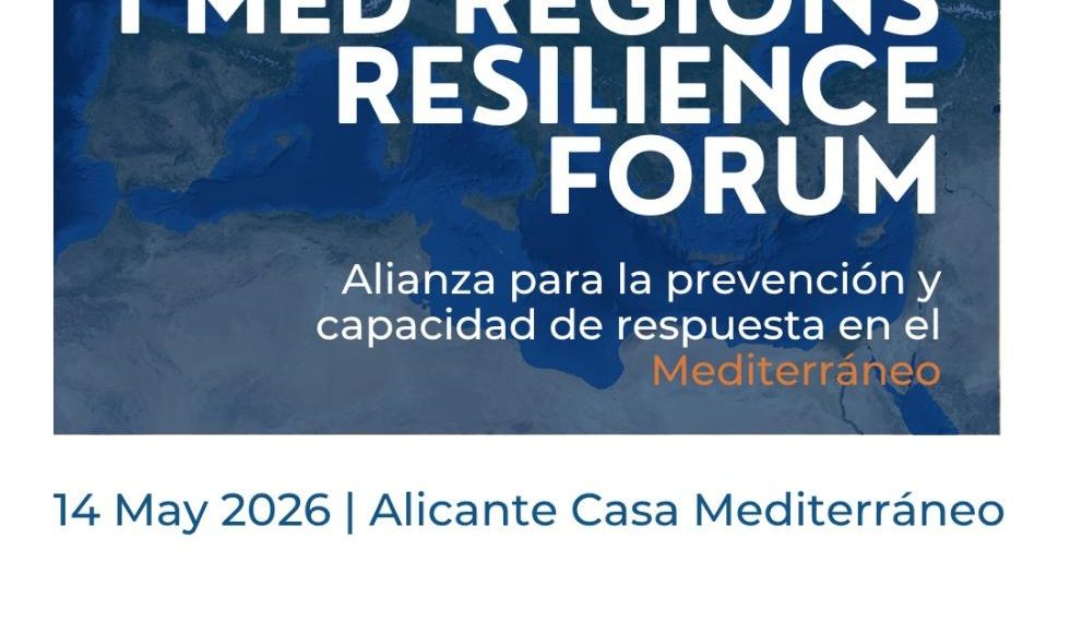 Alicante reúne a regiones del Mediterráneo para coordinar una estrategia común ante riesgos climáticos
