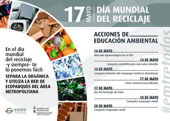 La EMTRE celebra el Día Mundial del Reciclaje con actividades especiales de educación ambiental para fomentar el uso de ecoparques                                                                