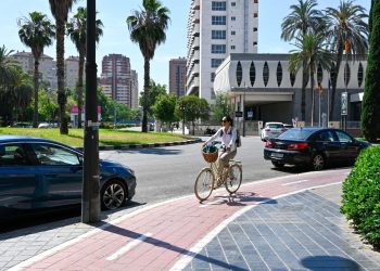 Valencia licita la mejora del carril bici de la avenida de la Plata para ganar espacio peatonal