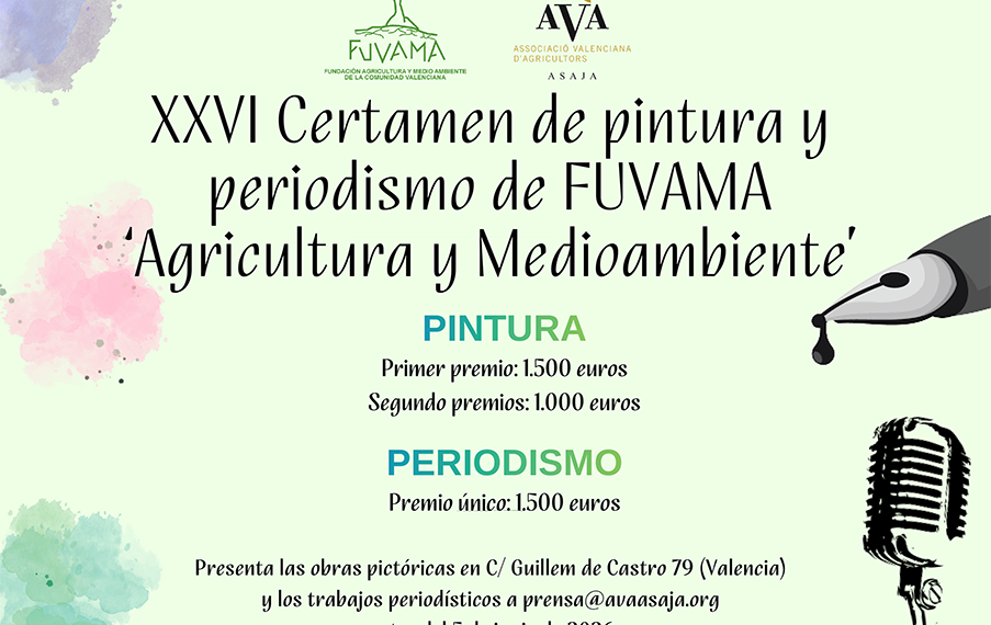 FUVAMA abre el plazo de inscripción para el XXVI Certamen de Pintura y Periodismo