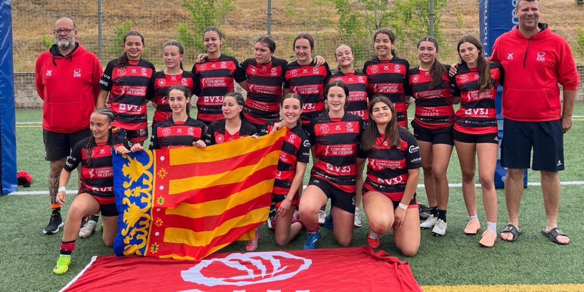 El CAU Rugby Valencia M17 femenino se proclama campeón de España con autoridad