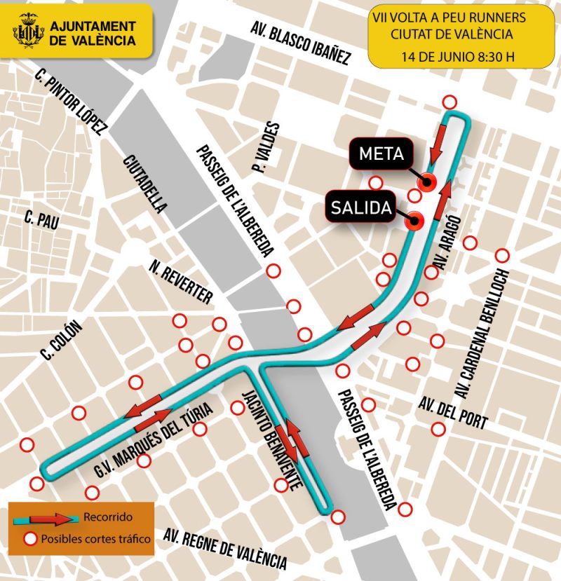 Valencia celebra este domingo la VII Volta a Peu Runners con