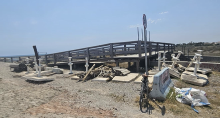 Vecinos de Sagunto alertan de la rápida pérdida de arena tras la regeneración de playas