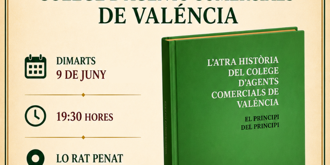 Lo Rat Penat acoge la presentación de una obra por el centenario del Colegio de Agentes Comerciales