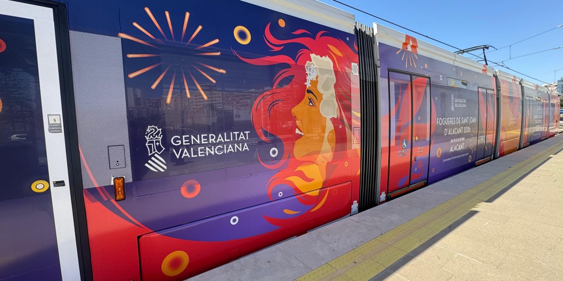 El TRAM d’Alacant operará 144 horas seguidas por las Hogueras de San Juan