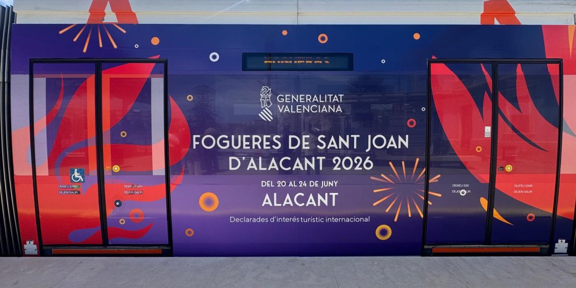 El TRAM de Alicante ofrecerá servicio ininterrumpido de 144 horas por Hogueras