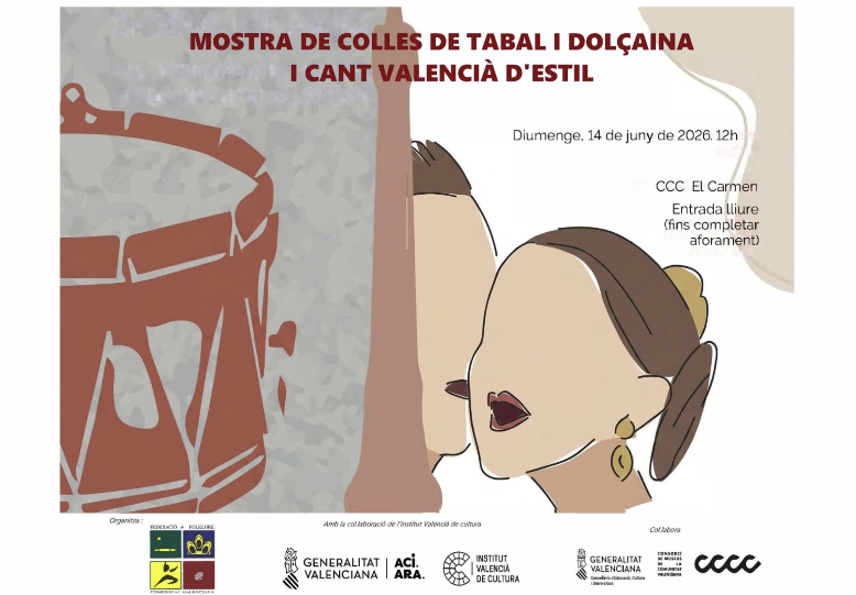 El Centre del Carme acoge una muestra de folklore con colles y cant valencià d’estil