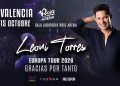 Leoni Torres actuará en el Roig Arena el próximo 15 de octubre