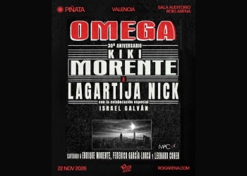 Kiki Morente y Lagartija Nick actuarán el 22 de noviembre en la sala Auditorio Roig Arena