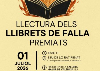 Lo Rat Penat celebrarà l’acte de Llectura dels Llibrets de Falla premiats