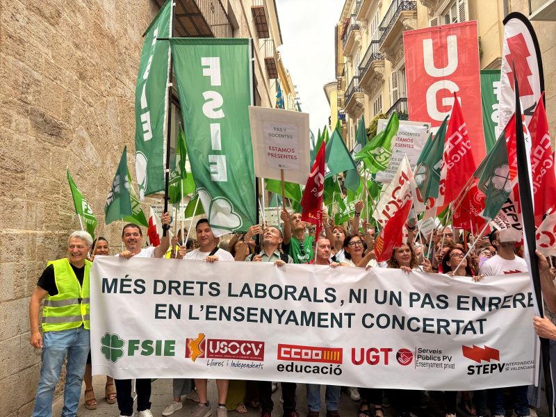 La enseñanza concertada mantiene las movilizacione