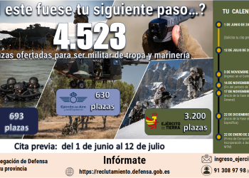 Defensa oferta más de 180 plazas de tropa en la Comunitat Valenciana