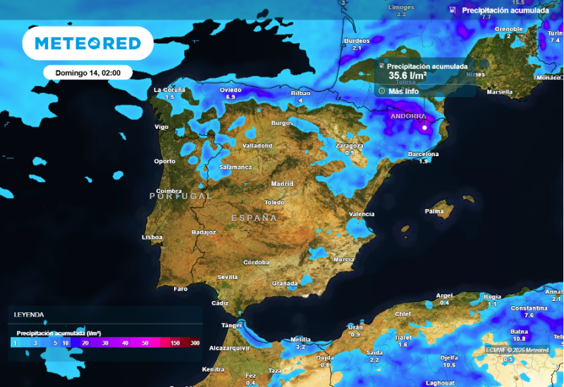 Meteored avisa de tormentas fuertes en varias provincias y d