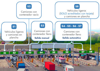 Valenciaport reorganiza la salida sur para agilizar el tráfico de vehículos