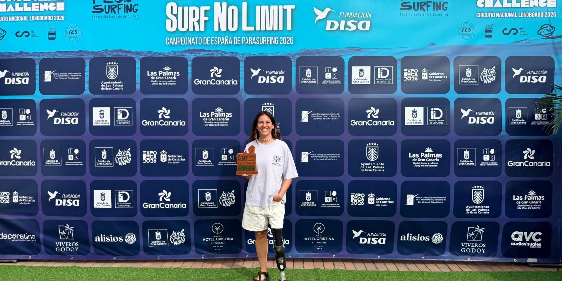 Mireia Cabañes se proclama campeona de España de Parasurfing 2026 en Gran Canaria