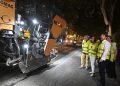 Valencia acelera el asfaltado de Marqués del Túria con el inicio de las obras en horario nocturno
