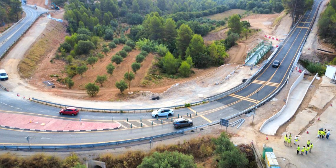 La Diputación de Valencia reabre la CV-425 entre Buñol y Alborache tras completar la fase más compleja de las obras