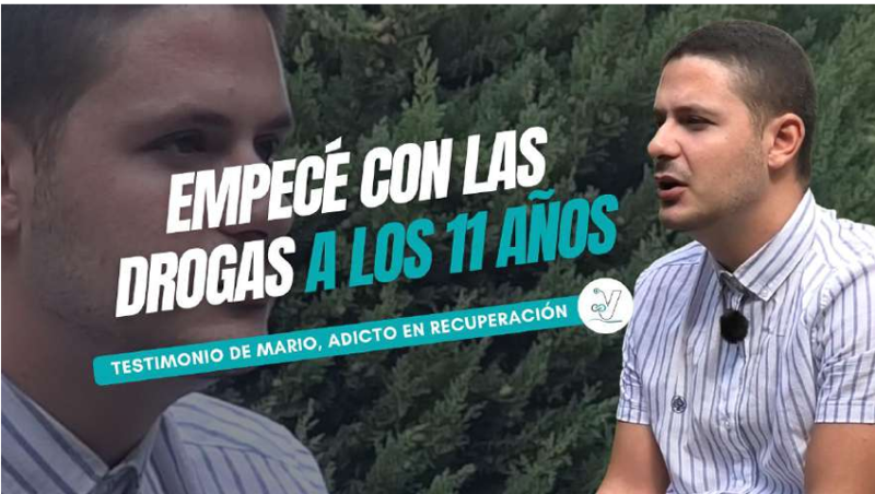 Mario empezó con hachís a los 11 años: «Cuando no había cocaína consumía cualquier cosa que me colocara»