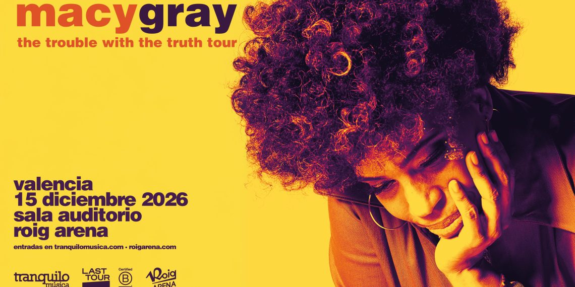 Macy Gray actuará en el Roig Arena el próximo 15 de diciembre