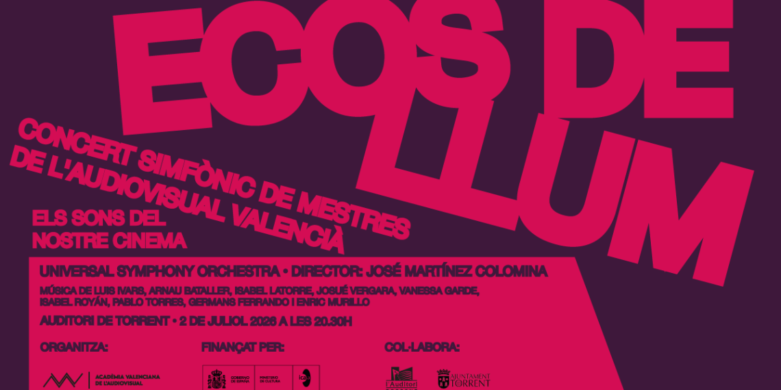 El Auditori de Torrent acoge las bandas sonoras del audiovisual valenciano con el concierto ‘Ecos de Llum’
