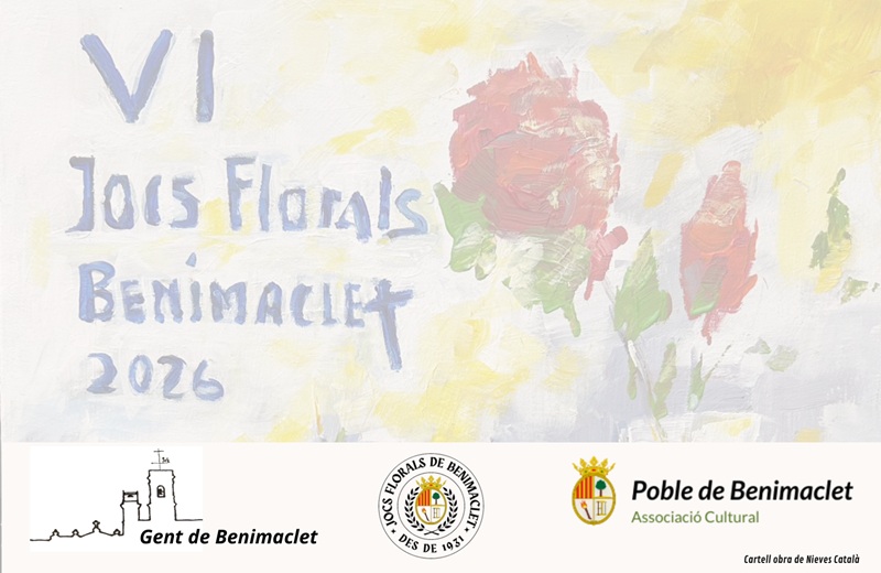 El Jurat dels VI Jocs Florals de Benimaclet fa públic el veredicte de l’edició de 2026