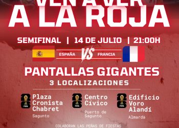 Sagunto instalará pantallas gigantes para seguir la semifinal del Mundial de fútbol
