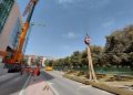 La Ciudad de la Justicia de Alicante culmina un hito clave con la instalación de dos vigas de 33 toneladas