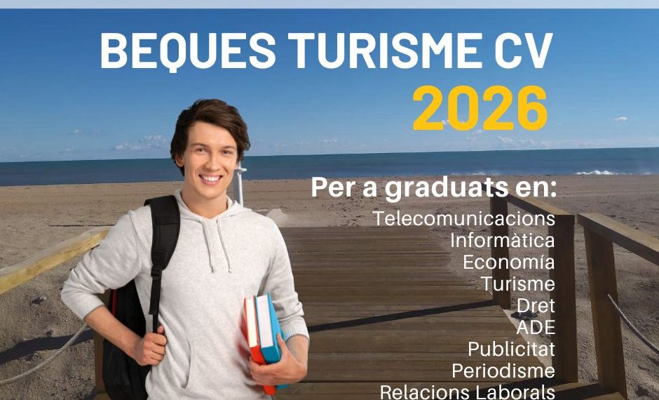 Turisme Comunitat Valenciana convoca doce becas para impulsar el talento joven en el sector turístico